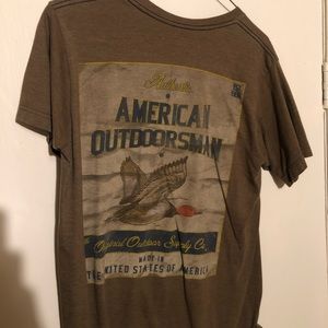 The American Outdoors Brown Tee W/ Duck On Back M